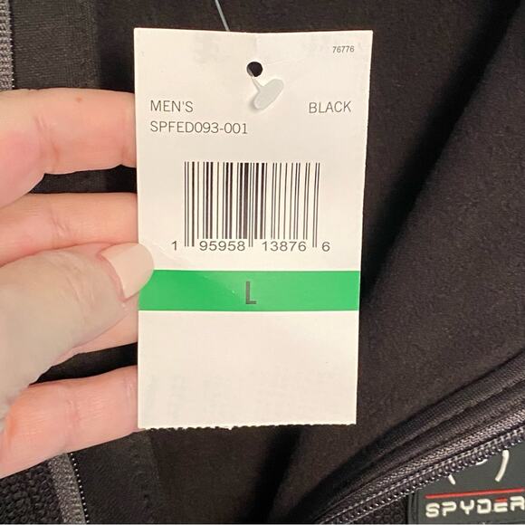 Spyder Mens Jacket Coat size L SPFED093-001 NWT NEW - Picture 6 of 8